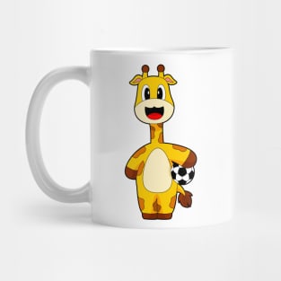 Giraffe Soccer player Soccer Mug